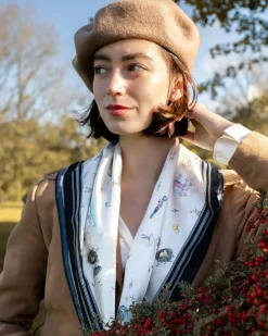 Square Scarves-Fable England 12 Days of Christmas Square Scarf