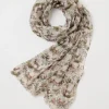 Lightweight Scarves-Fable England A Night's Tale Woodland Crystal Grey Light Weight Scarf