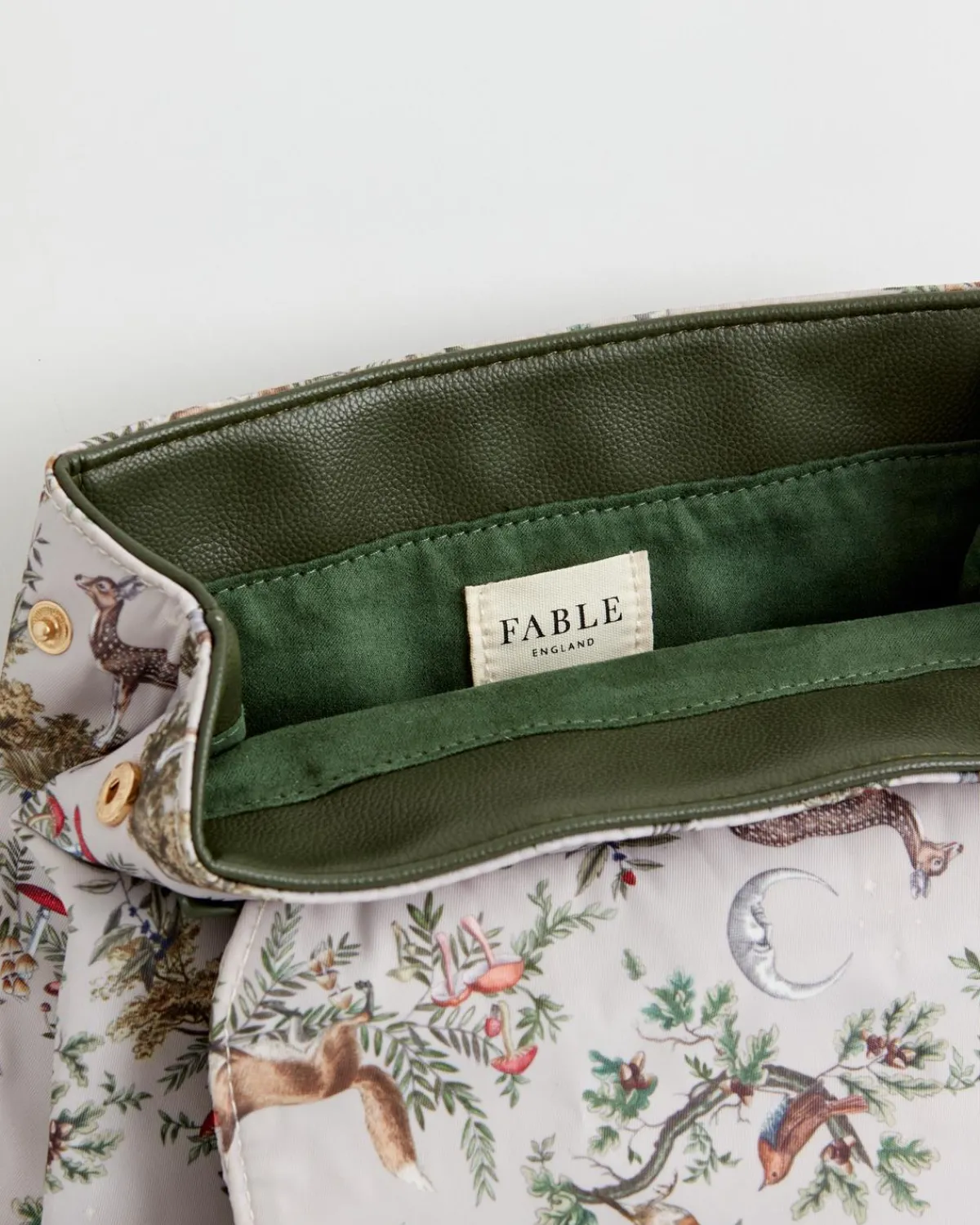 Backpacks-Fable England A Night's Tale Woodland Small Backpack - Crystal Grey