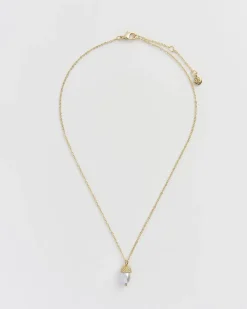 Necklaces-Fable England Acorn Pearl Necklace