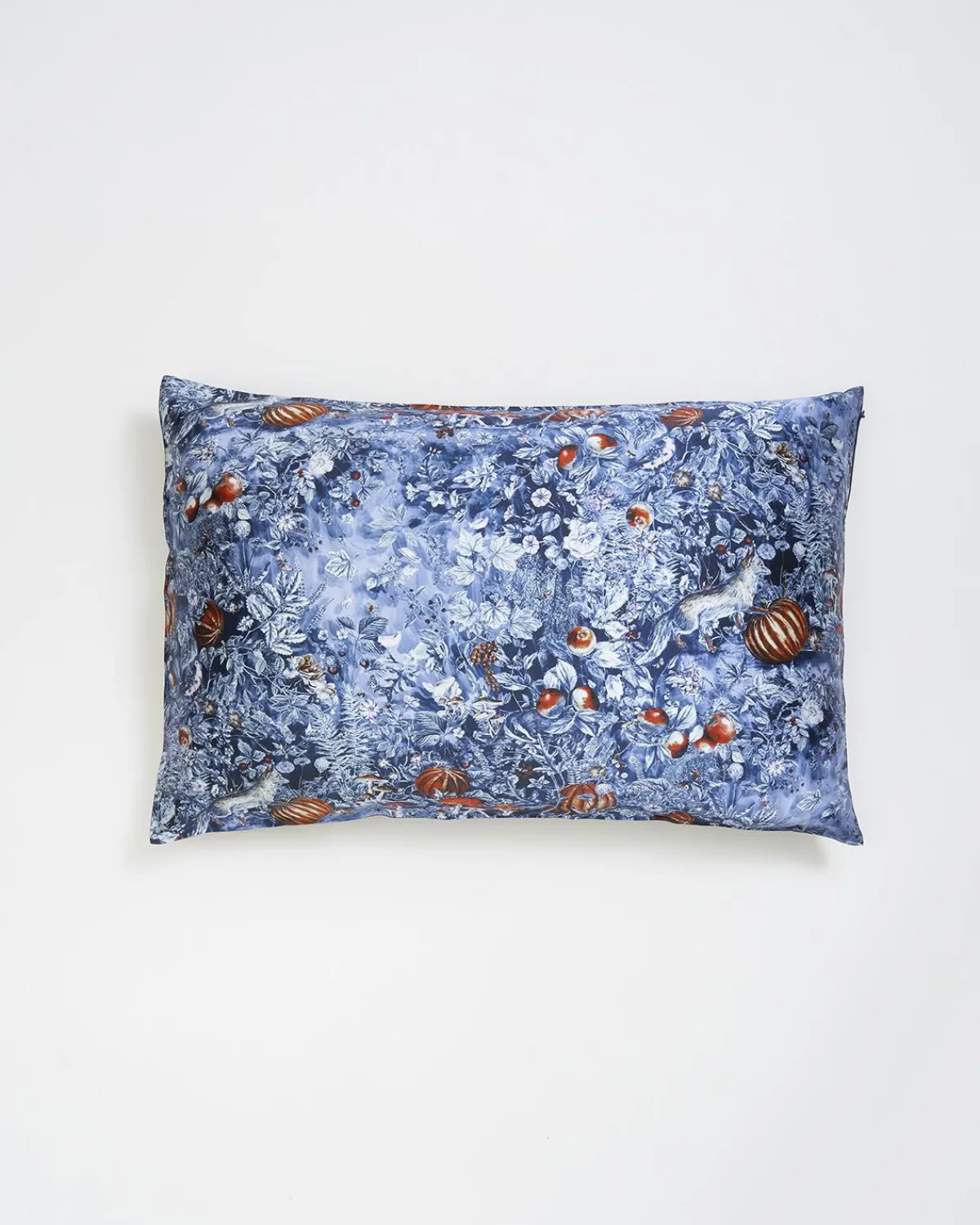 Silk Pillows-Fable England Aurora Silk Pillowcase Midnight Blue