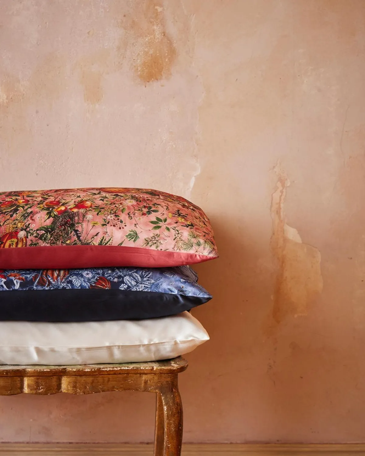 Silk Pillows-Fable England Aurora Silk Pillowcase Midnight Blue