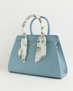 Cross Body Bags|Tote Bags-Fable England Blue Alice Tote