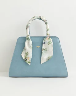 Cross Body Bags|Tote Bags-Fable England Blue Alice Tote