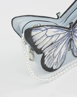 Clutch & Evening Bags|Cross Body Bags-Fable England Blue Butterfly Purse