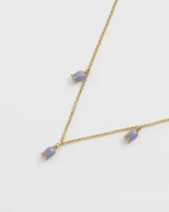 Necklaces-Fable England Bluebell Charm Necklace