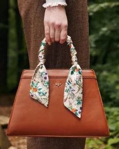 Cross Body Bags|Tote Bags-Fable England Botanical Pumpkin Tote - Tan