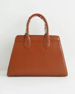 Cross Body Bags|Tote Bags-Fable England Botanical Pumpkin Tote - Tan