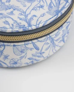 Jewelry Boxes-Fable England Bunny Blues Oval Jewelry Box