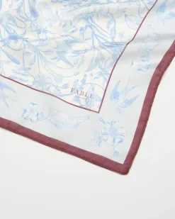 Square Scarves-Fable England Bunny Blues Square Scarf