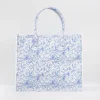 Shoulder Bags|Tote Bags-Fable England Bunny Blues Structured Tote