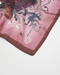 Square Scarves-Fable England Bunny Narrative Square Scarf