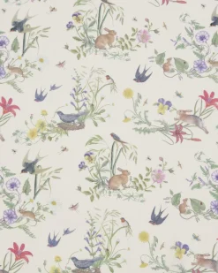 Lightweight Scarves-Fable England Bunny Toile Lightweight Scarf