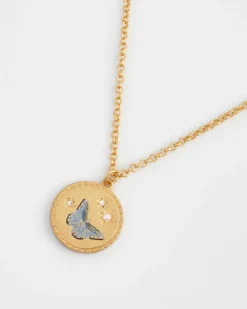 Necklaces-Fable England Butterfly Spirit Guide Pendant Necklace