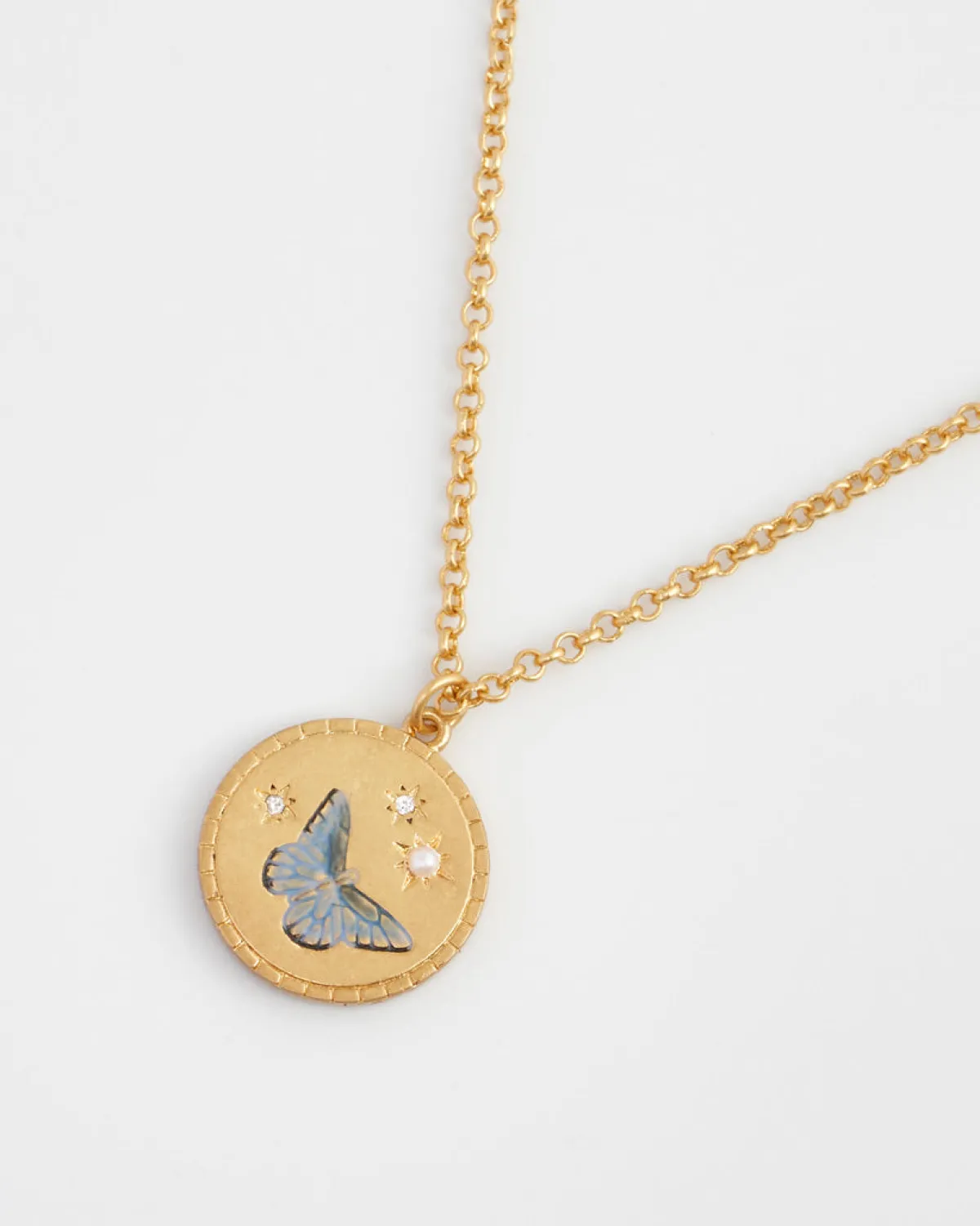 Necklaces-Fable England Butterfly Spirit Guide Pendant Necklace