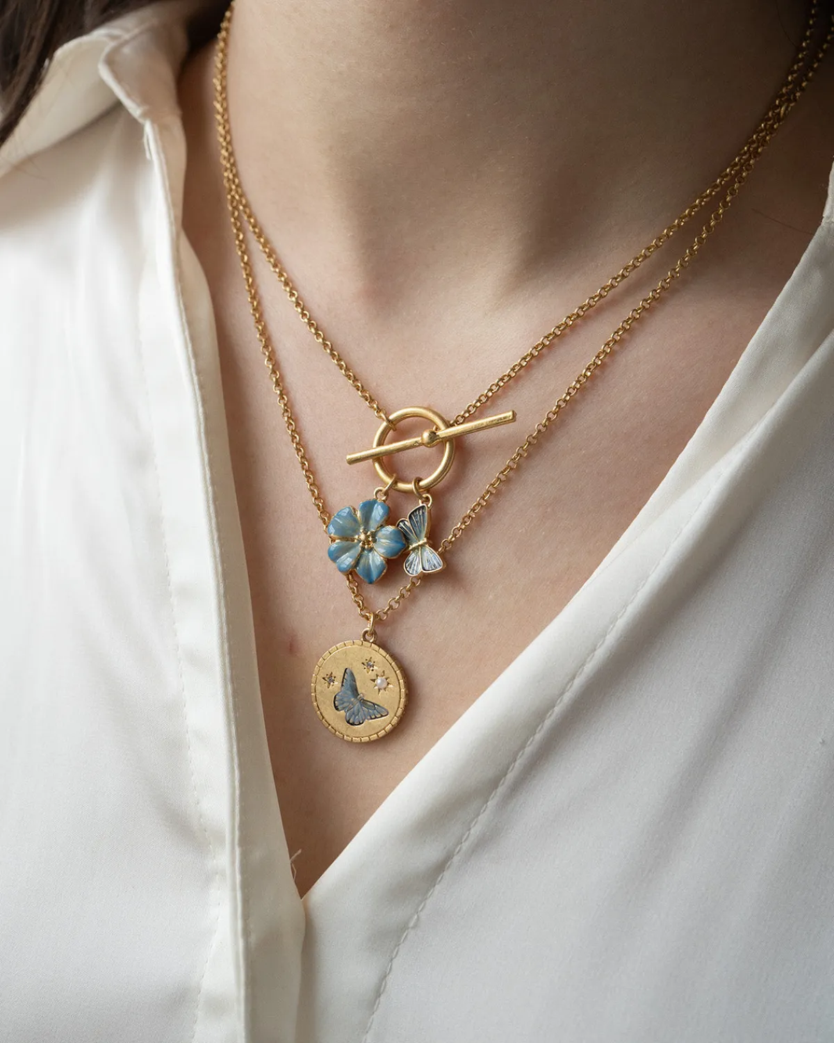 Necklaces-Fable England Butterfly Spirit Guide Pendant Necklace