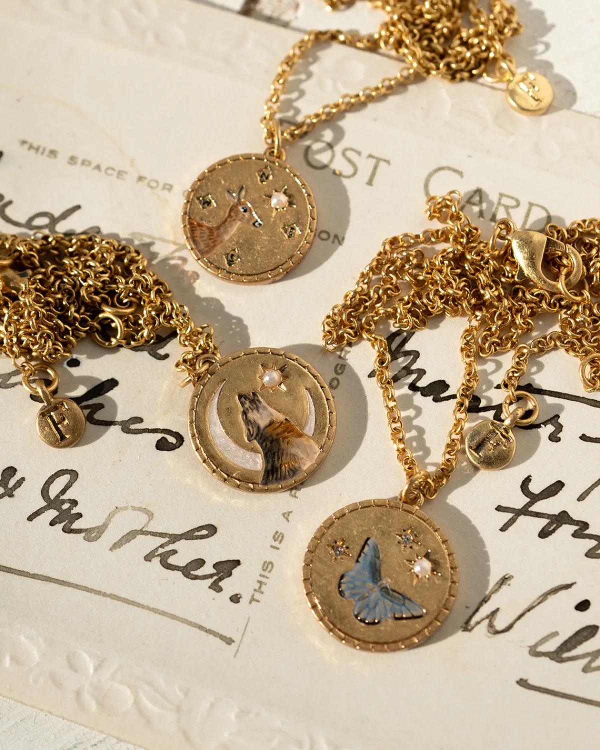 Necklaces-Fable England Butterfly Spirit Guide Pendant Necklace