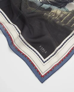 Square Scarves|Luxury Scarves-Fable England Carnations, Temple of Flora Large Square Scarf