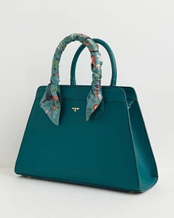 Tote Bags|Cross Body Bags-Fable England Catherine Rowe Into The Woods Tote - Teal