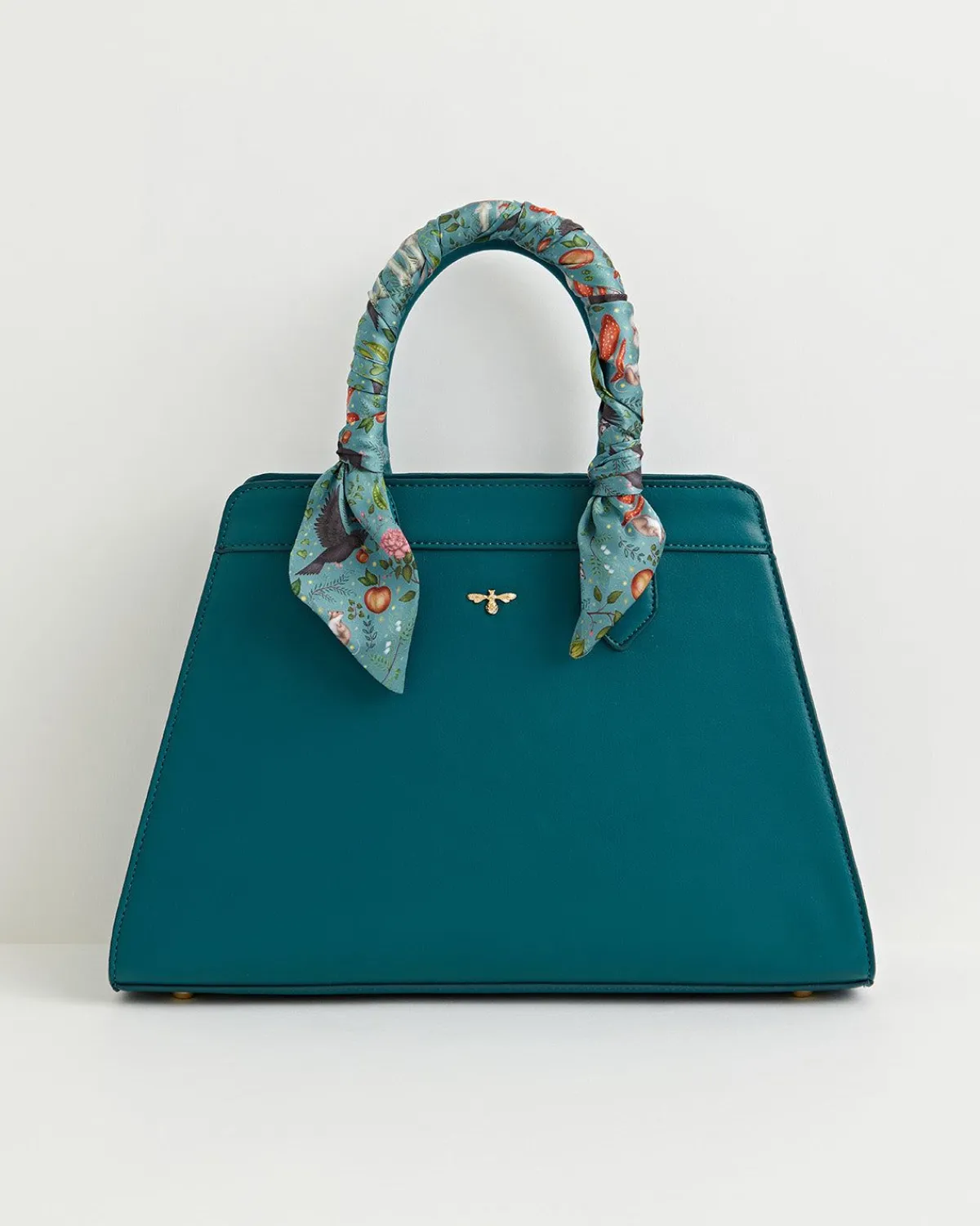 Tote Bags|Cross Body Bags-Fable England Catherine Rowe Into The Woods Tote - Teal