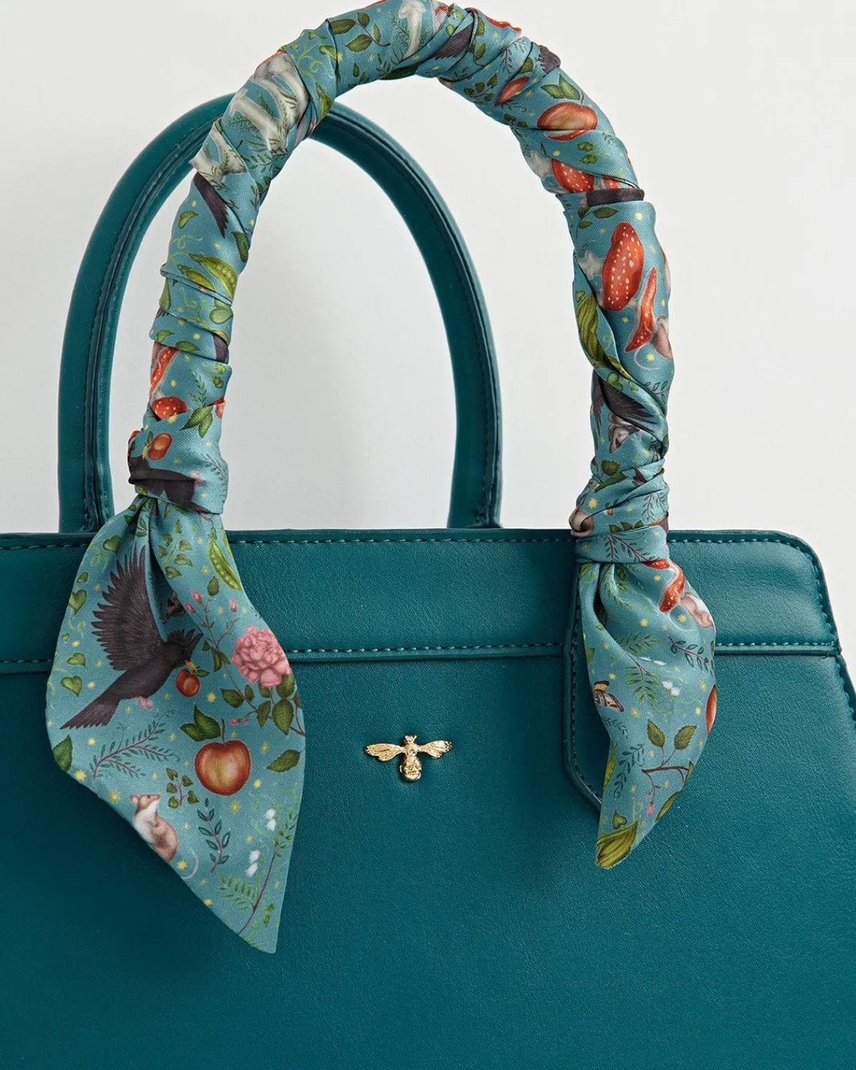 Tote Bags|Cross Body Bags-Fable England Catherine Rowe Into The Woods Tote - Teal