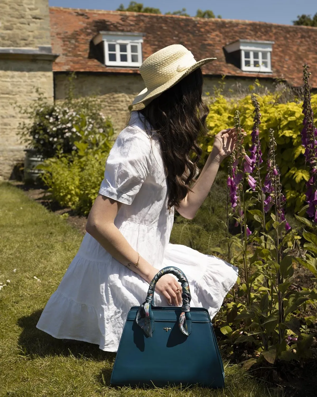 Tote Bags|Cross Body Bags-Fable England Catherine Rowe Into The Woods Tote - Teal