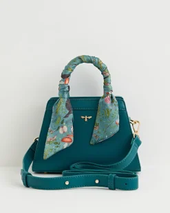Cross Body Bags|Tote Bags-Fable England Catherine Rowe Into The Woods Small Tote - Teal