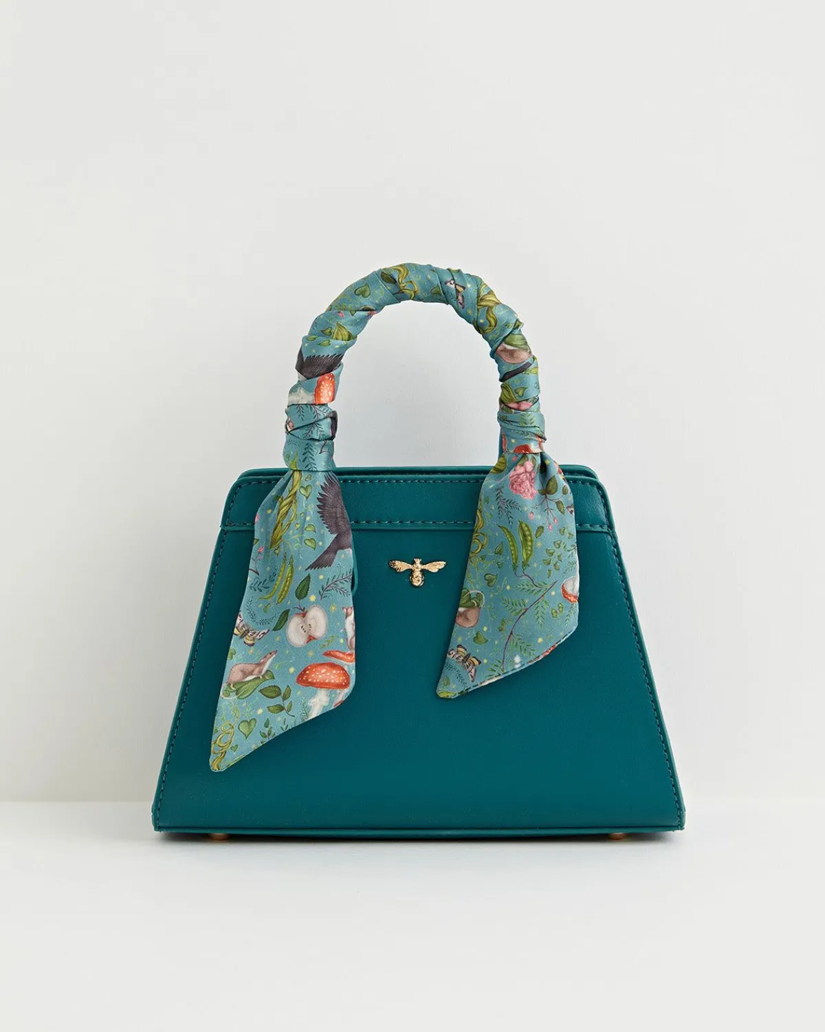 Cross Body Bags|Tote Bags-Fable England Catherine Rowe Into The Woods Small Tote - Teal