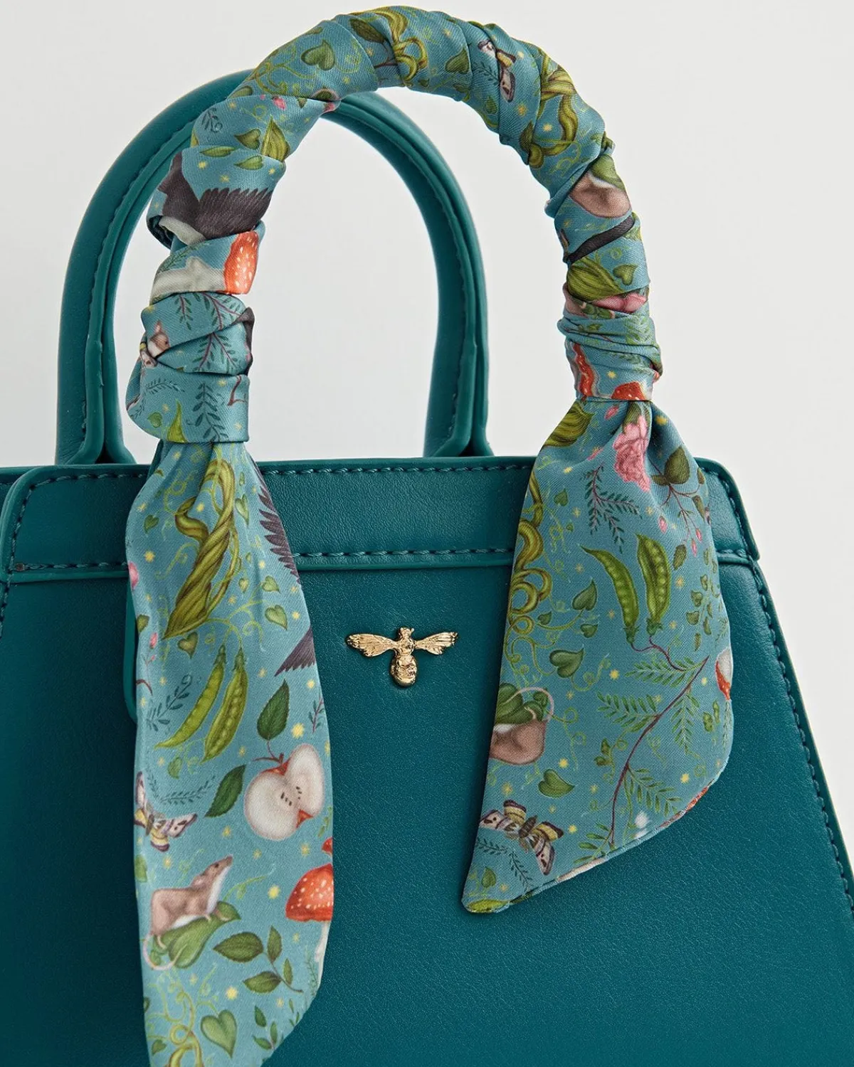 Cross Body Bags|Tote Bags-Fable England Catherine Rowe Into The Woods Small Tote - Teal