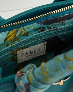 Cross Body Bags|Tote Bags-Fable England Catherine Rowe Into The Woods Small Tote - Teal