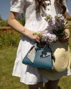 Cross Body Bags|Tote Bags-Fable England Catherine Rowe Into The Woods Small Tote - Teal