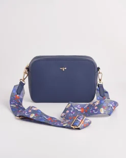 Cross Body Bags-Fable England Catherine Rowe Pet Portraits Navy Blue Camera Bag