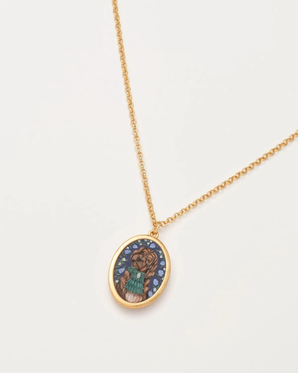 Necklaces-Fable England Catherine Rowe Pet Portraits Doodle Pendent Short Necklace
