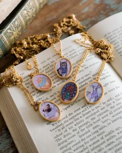 Necklaces-Fable England Catherine Rowe Pet Portraits Doodle Pendent Short Necklace