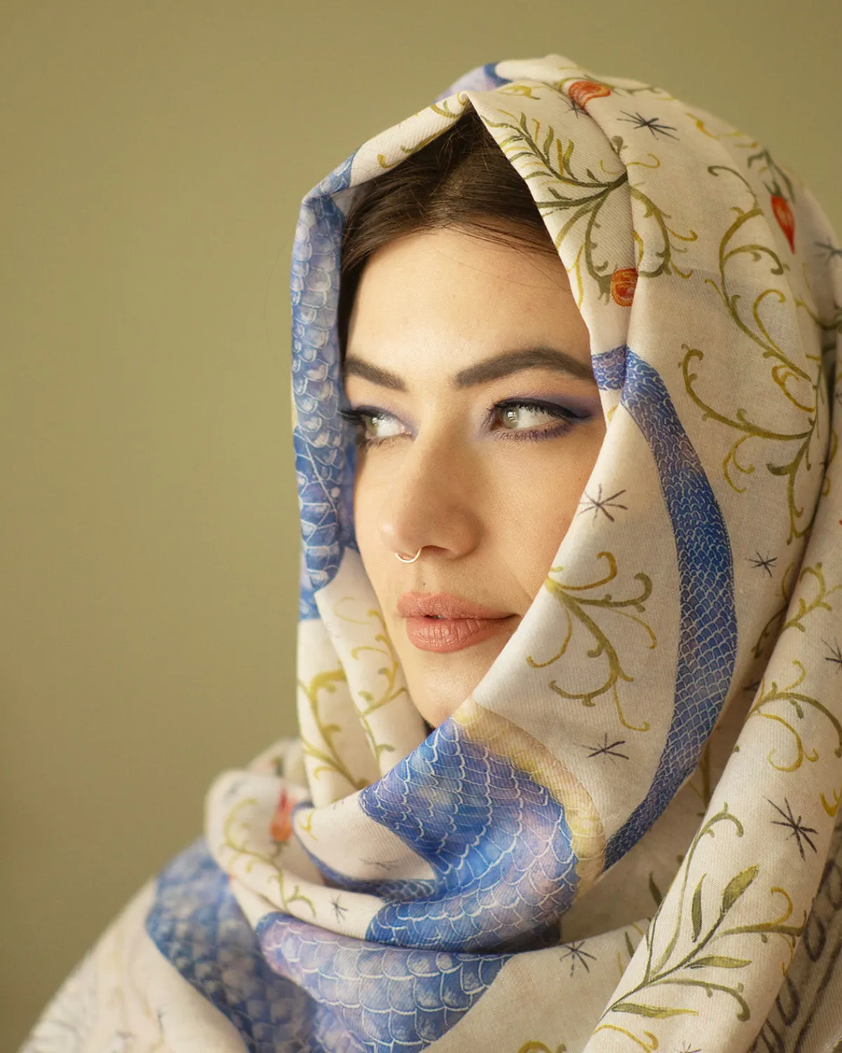 Lightweight Scarves-Fable England Catherine Rowe x Celestial Snake Lightweight Scarf