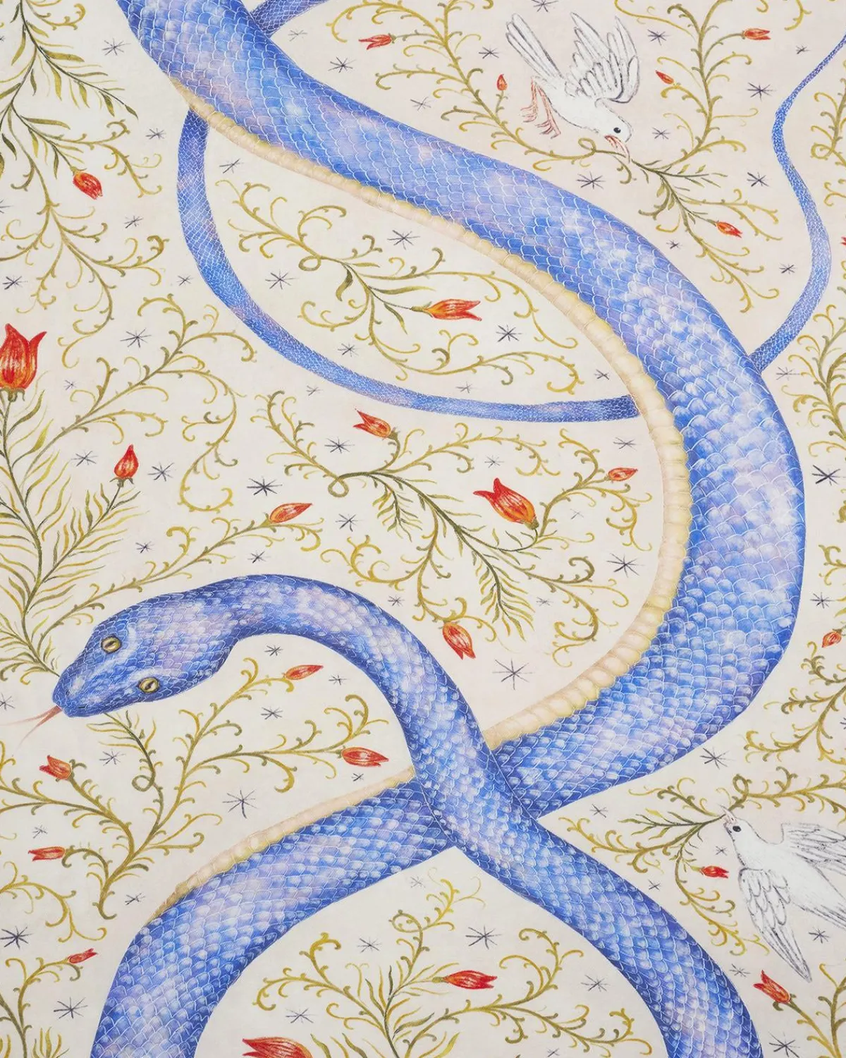 Lightweight Scarves-Fable England Catherine Rowe x Celestial Snake Lightweight Scarf
