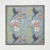 Square Scarves|Lightweight Scarves-Fable England Catherine Rowe's Into The Woods Square Scarf Teal