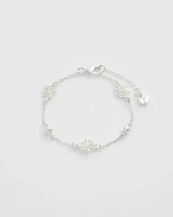 Silver Jewelry|Bracelets & Bangles-Fable England Cobweb Bracelet Silver