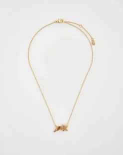 Necklaces-Fable England Cozy Bunny Charm Necklace