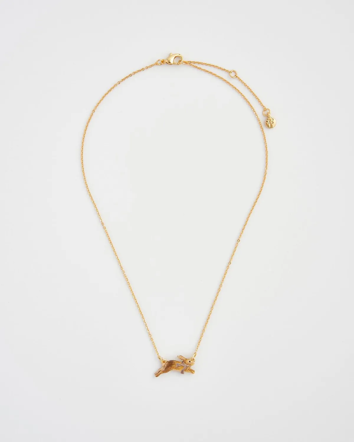 Necklaces-Fable England Cozy Bunny Charm Necklace