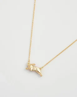 Necklaces-Fable England Cozy Bunny Charm Necklace