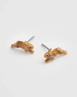 Earrings-Fable England Cozy Bunny Stud Earrings