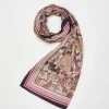 Winter Scarves|Lightweight Scarves-Fable England Deco Bloom Pink Midweight Scarf
