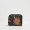 Purses-Fable England Deco Blooms Black Small Zip Wallet
