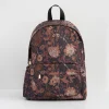 Work Bags|Backpacks-Fable England Deco Blooms Large Black Backpack