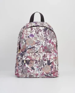 Work Bags|Backpacks-Fable England Deco Blooms Large Blackberry Backpack