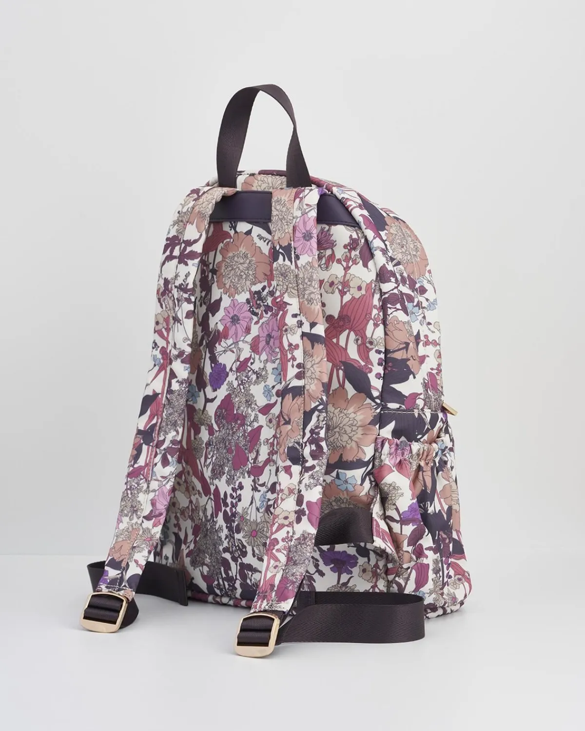 Work Bags|Backpacks-Fable England Deco Blooms Large Blackberry Backpack