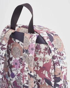 Work Bags|Backpacks-Fable England Deco Blooms Large Blackberry Backpack