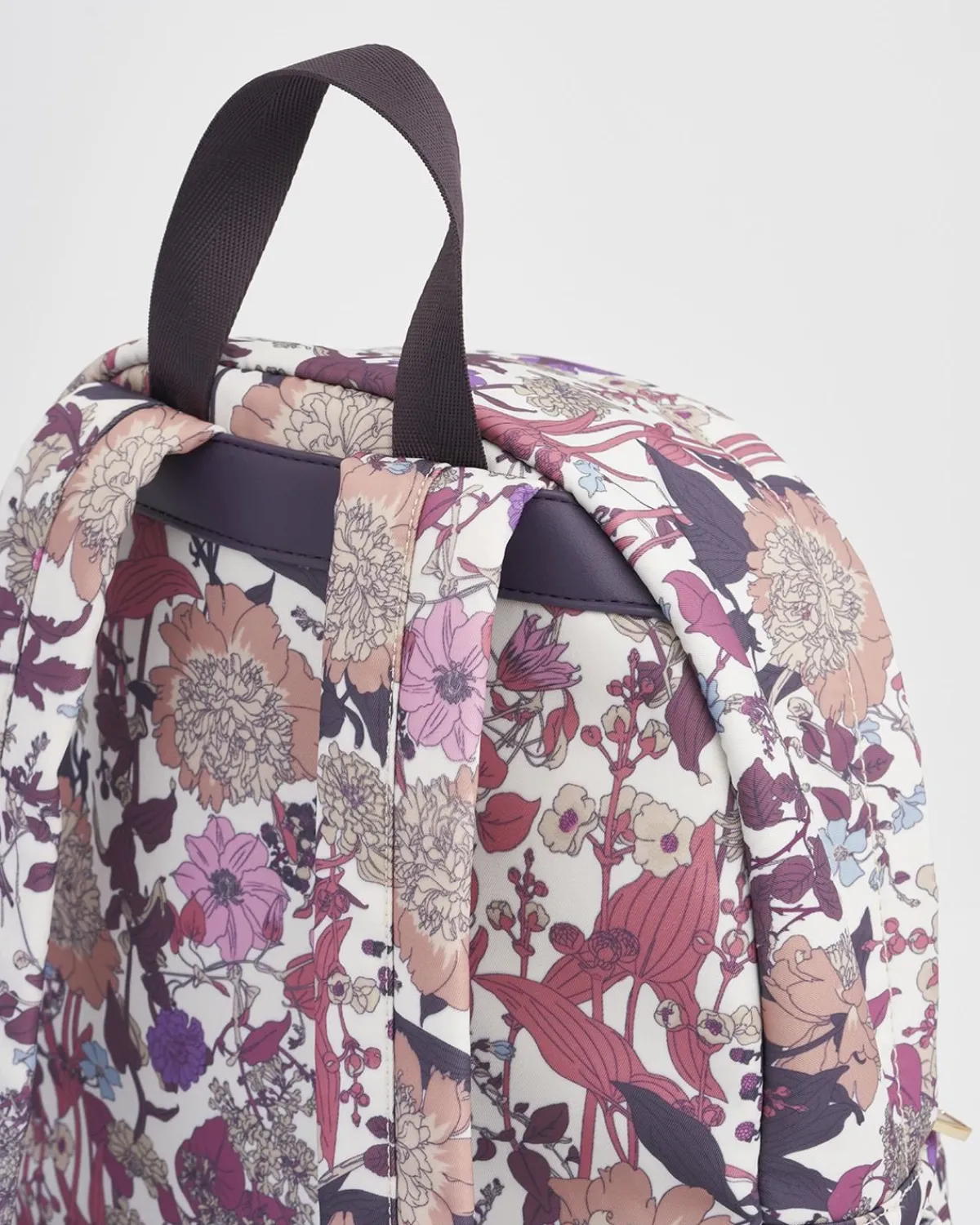 Work Bags|Backpacks-Fable England Deco Blooms Large Blackberry Backpack