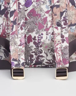 Work Bags|Backpacks-Fable England Deco Blooms Large Blackberry Backpack